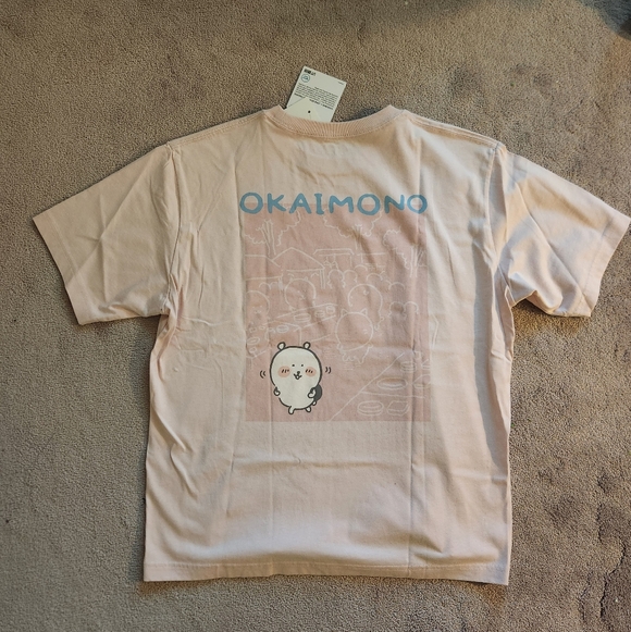 Uniqlo Joke Bear and Friends collab okaimono pink T-shirt - Picture 2 of 4
